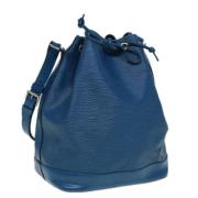 Louis Vuitton Vintage Pre-owned Laeder axelremsvskor Blue, Dam