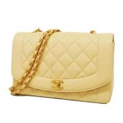 Chanel Vintage Pre-owned Laeder chanel-vskor Beige, Dam