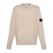 Stone Island Tröja med logotyp Beige, Herr