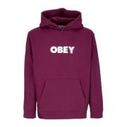 Obey Premium Bold Hood Fleece Sweatshirt Purple, Herr