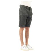 Mason's Grön Linneblandade Avslappnade Shorts Green, Herr