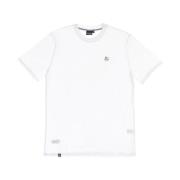 Dolly Noire Vit Tee med Broderad Logotyp White, Herr