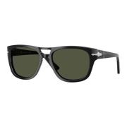 Persol Stiliga solglasögon i svart Black, Unisex