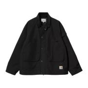 Carhartt Wip Svart Nylon Canvas Jacka Black, Herr