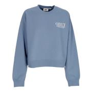 Obey Blå Crewneck Sweatshirt med Brodyr Blue, Dam