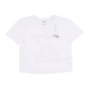 Obey Vit Cropped Chloe Tee Dam T-shirt White, Dam