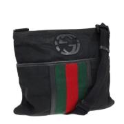 Gucci Vintage Pre-owned Nylon gucci-vskor Black, Dam