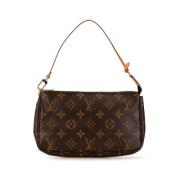 Louis Vuitton Vintage Pre-owned Canvas kuvertvskor Brown, Dam