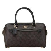 Coach Pre-owned Pre-owned Canvas handvskor Black, Dam