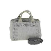 Prada Vintage Pre-owned Bomull handvskor Gray, Dam