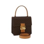 Celine Vintage Pre-owned Canvas handvskor Brown, Dam