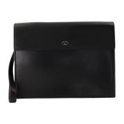 Valentino Garavani VLogo The Bold Läder Clutch Black, Herr