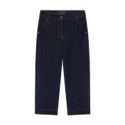 Elena Mirò Cropped Jeans Blue, Dam