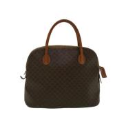 Celine Vintage Pre-owned Canvas handvskor Brown, Dam