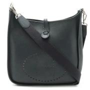 Hermès Vintage Pre-owned Laeder crossbodyvskor Black, Dam