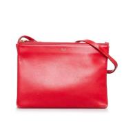 Celine Vintage Pre-owned Laeder axelremsvskor Red, Dam