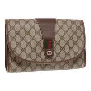 Gucci Vintage Pre-owned Laeder kuvertvskor Brown, Dam