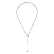 Gucci Varumärke Lariat halsband i sterlingsilver med hjärtmotiv Gray, ...