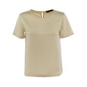 Max Mara Stilig T-shirt för män Beige, Dam