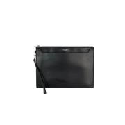 Yves Saint Laurent Vintage Pre-owned Laeder kuvertvskor Black, Dam