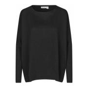 Masai Svart Glitter Blus Löst Passform Black, Dam