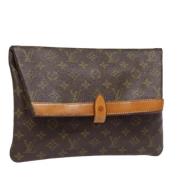 Louis Vuitton Vintage Pre-owned Canvas kuvertvskor Brown, Dam