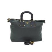 Prada Vintage Pre-owned Nylon prada-vskor Green, Dam