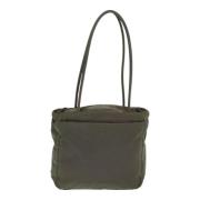 Prada Vintage Pre-owned Canvas prada-vskor Green, Dam