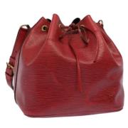 Louis Vuitton Vintage Pre-owned Laeder axelremsvskor Red, Dam