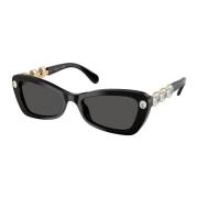 Swarovski Stiliga solglasögon Sk6033 Svart Black, Dam