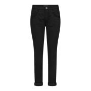 MOS Mosh Svart Treasure Pant med broderade detaljer Black, Dam