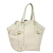 Yves Saint Laurent Vintage Pre-owned Laeder axelremsvskor White, Dam