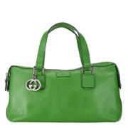 Gucci Vintage Pre-owned Laeder gucci-vskor Green, Dam