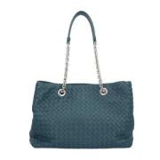 Bottega Veneta Vintage Pre-owned Laeder totevskor Blue, Dam