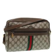 Gucci Vintage Pre-owned Laeder axelremsvskor Beige, Dam