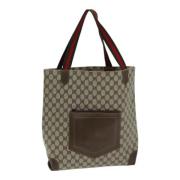 Gucci Vintage Pre-owned Laeder totevskor Beige, Dam