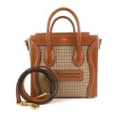 Celine Vintage Pre-owned Canvas handvskor Brown, Dam