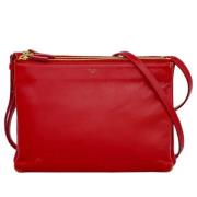 Celine Vintage Pre-owned Laeder axelremsvskor Red, Dam