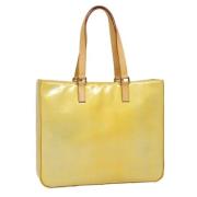 Louis Vuitton Vintage Pre-owned Laeder totevskor Yellow, Dam