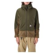 And Wander Khaki Ull Fleecejacka Aw24 Green, Herr