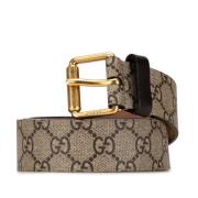 Gucci Vintage Pre-owned Tyg skrp Beige, Dam