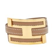 Hermès Vintage Pre-owned Laeder armband Brown, Dam