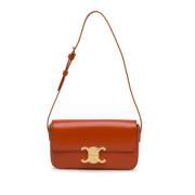 Celine Vintage Pre-owned Laeder axelremsvskor Orange, Dam