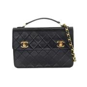 Chanel Vintage Pre-owned Laeder chanel-vskor Black, Dam