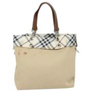 Burberry Vintage Pre-owned Canvas totevskor Beige, Dam