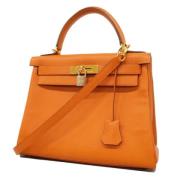 Hermès Vintage Pre-owned Laeder handvskor Orange, Dam