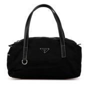 Prada Vintage Pre-owned Nylon axelremsvskor Black, Dam