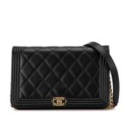 Chanel Vintage Pre-owned Laeder plnbcker Black, Dam