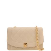 Chanel Vintage Pre-owned Tyg chanel-vskor Beige, Dam