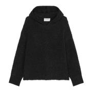 Marc O'Polo Bouclé hoodie lös Gray, Dam